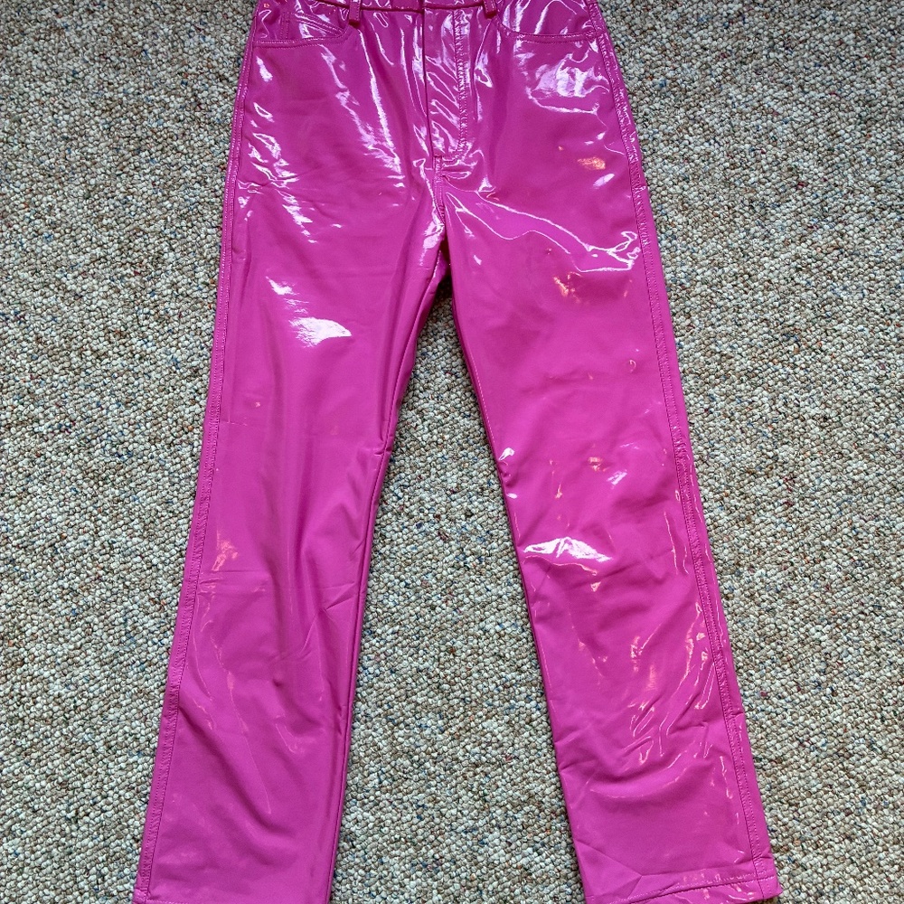 Sophie Rue Pink Vegan Leather Pants XS